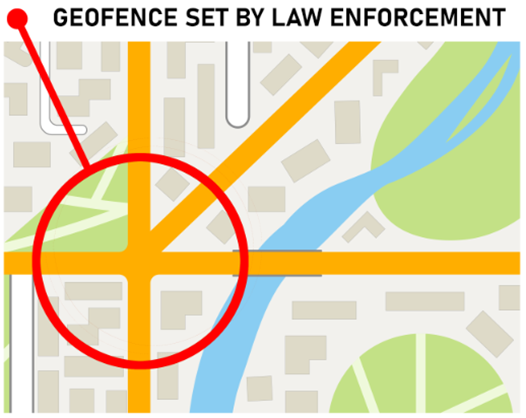 geofence set by law enforcement
